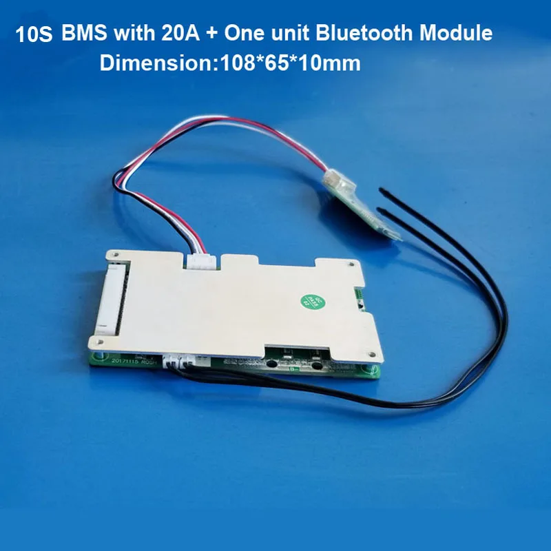 36V 10S умная литий-ионная аккумуляторная печатная плата Bluetooth Mobile BMS для 42V литий-ионная система батарей для электровелосипеда с 30A током