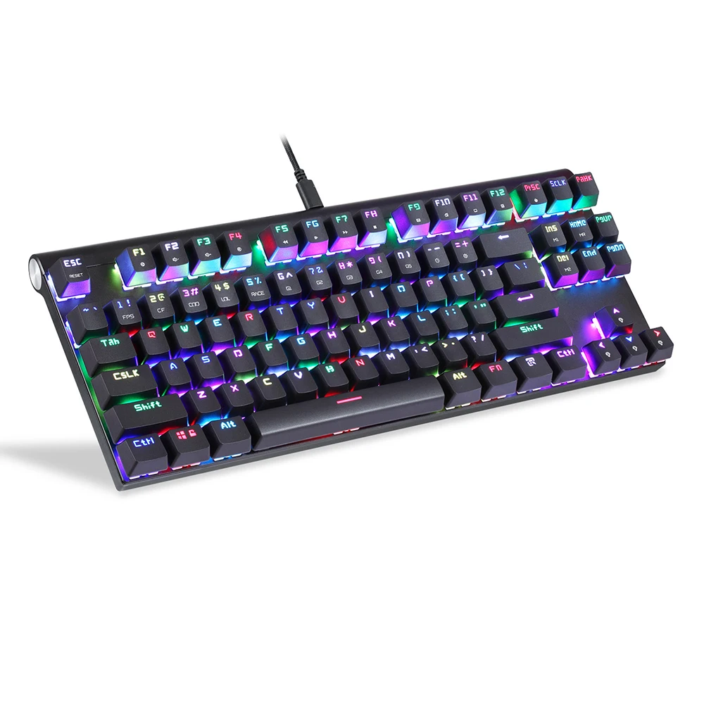 MOTOSPEED CK101 NKRO механическая клавиатура RGB с подсветкой 87 клавиш светодиодный