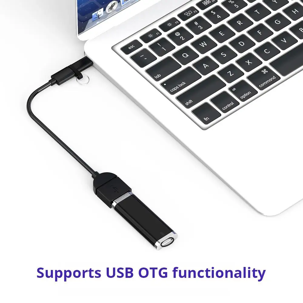 Tronsmart CTMFL 2 шт. usb type C штекер Micro USB Женский адаптер usb type-C поддержка OTG для USB-C поддержка ed устройств защита от потери