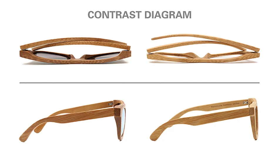 Angcen, женские солнцезащитные очки, женские, поляризационные, брендовые, дизайнерские, солнцезащитные очки, Ретро стиль, дерево, бамбук, Овальные, солнцезащитные очки, день и ночь, для вождения