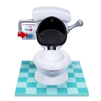 

TOILET TROUBLE Toilet Spraying Water Spoof Game Funny Mini Prank Squirt Spray Water Toilet Spoof Gadgets Gag Toy Gift
