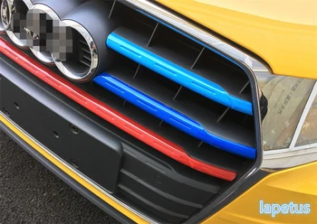 

Colorfully ! For Audi Q3 2016 2017 2018 Plastic Car Styling Front Head Central Grille Grill Decoration Cover Trim 5 Pcs / Set