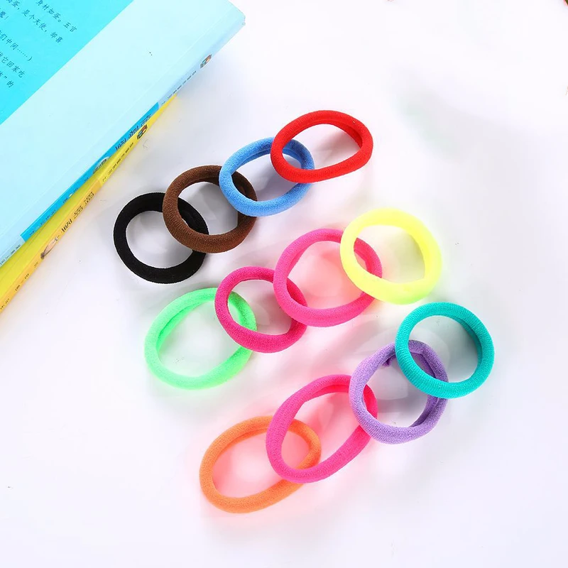 30Pcs Women Girls High Elasticity Thick Rolled Towel Hair Rope Candy Solid Color Rubber Band Ring Ponytail Holder 30Pcs Women Girls High Elasticity Thick Rolled Towel Hair Rope Candy Solid Color Rubber Band Ring Ponytail Holder