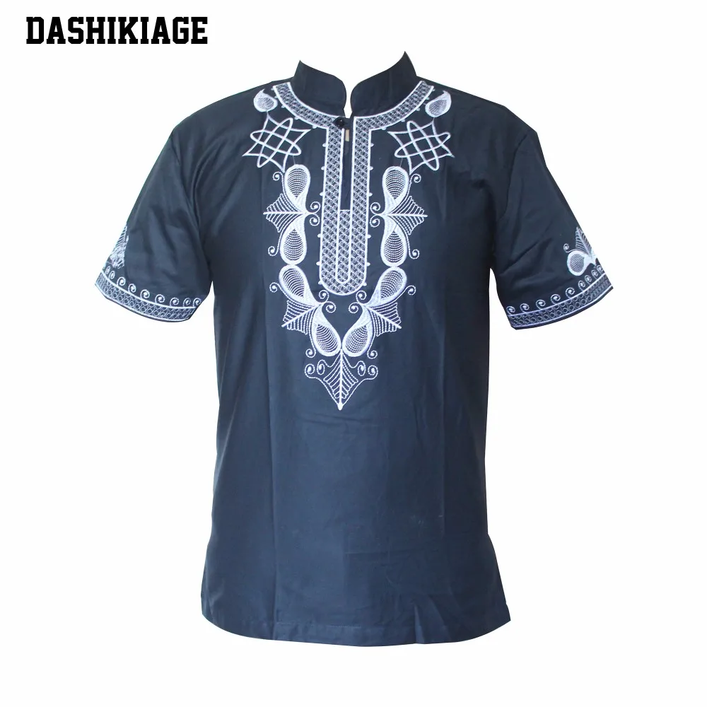 Дашики Мужская рубашка африканская Высокая блуза в этническом стиле вышитая Анкара футболка