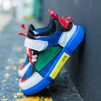 

QIUTEXIONG Children's sports shoes summer 2018 new boys running shoes mesh girls girls four seasons casual children's shoes