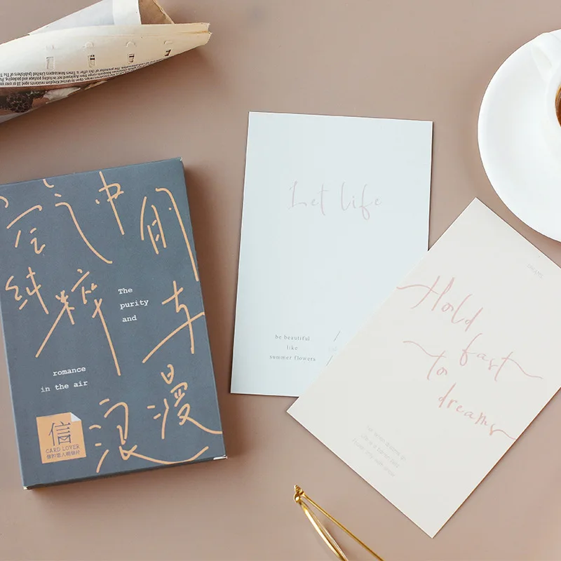 

3 set/1 lot Retro Air letters Greeting Card Postcards Birthday Bussiness Gift Card Set Message Card