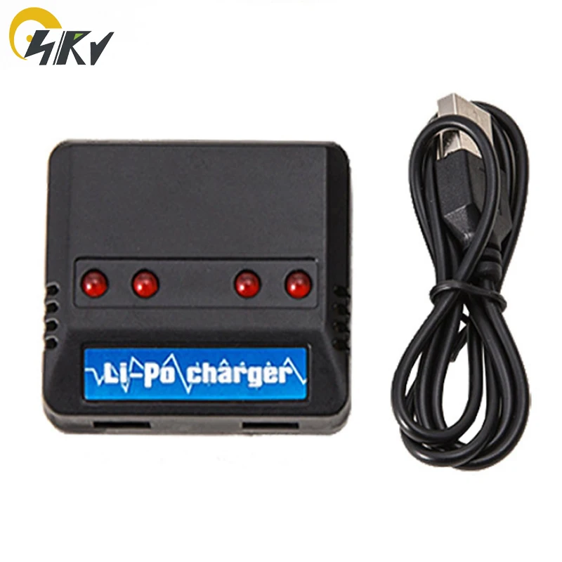 

4 in 1 USB 4.2V 5V charger for 3.7V RC Lipo battery with XH2.54 USB cable
