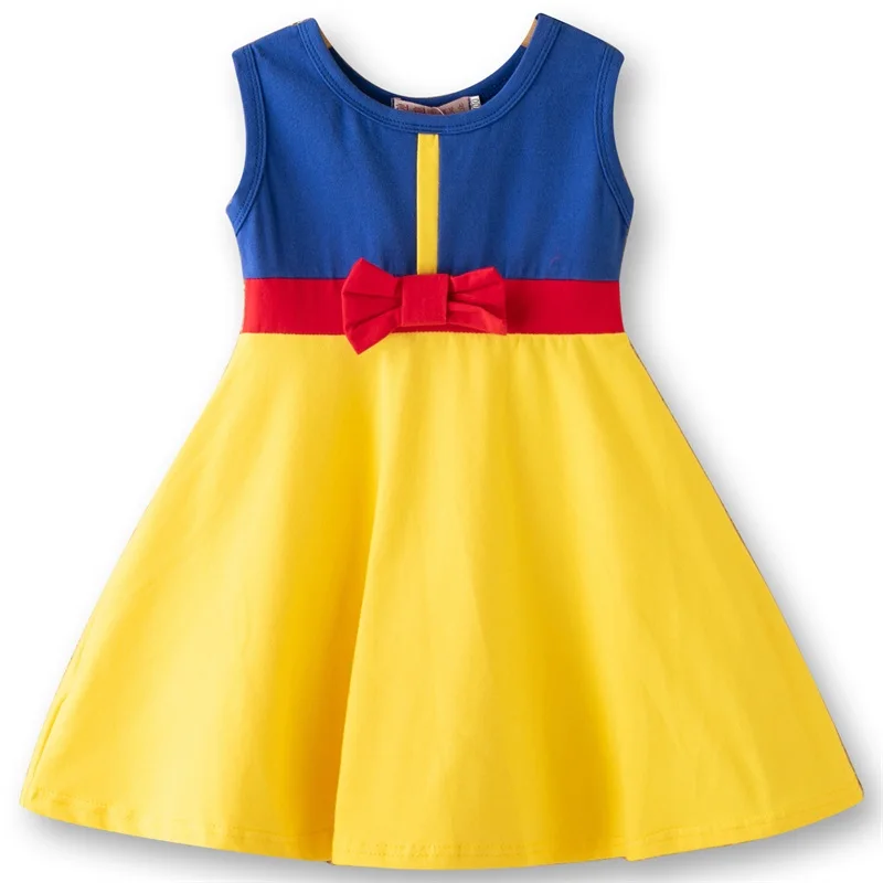 Детский костюм принцессы Одежда для маленьких девочек, платье Белоснежки в горошек для маленьких девочек, платье Минни Маус Одежда Эльзы для детей возрастом от 3 до 8 лет - Цвет: Dress 3
