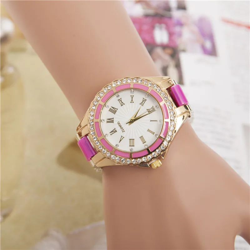 Женские наручные часы с мраморным зеркалом, римская шкала, бриллиантовые повседневные кварцевые часы, 6 цветов, можно выбрать, новинка, ceasuri