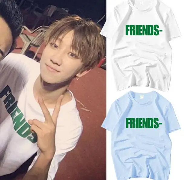 Футболка Kpop seventeen the8 same friends с круглым вырезом и коротким рукавом летняя простая