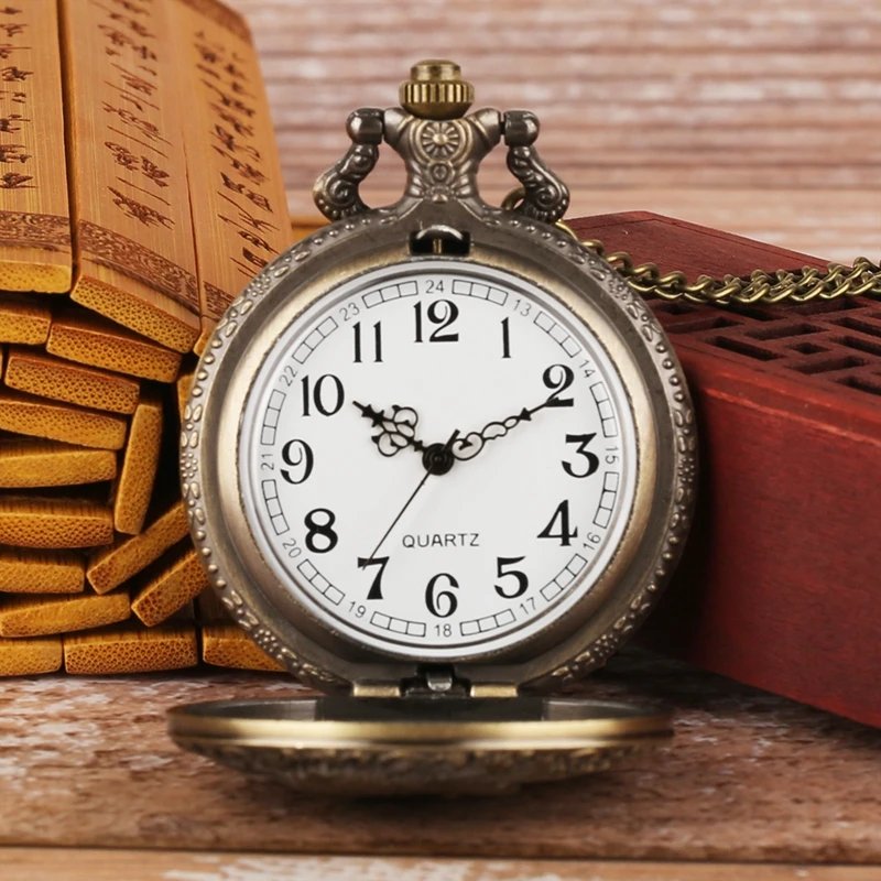 Retro Antique Indian Old Man Portrait Design Face Quartz Pocket Watch Normal 80cm Necklace Chain Watches Male Clock Best Gifts (9)