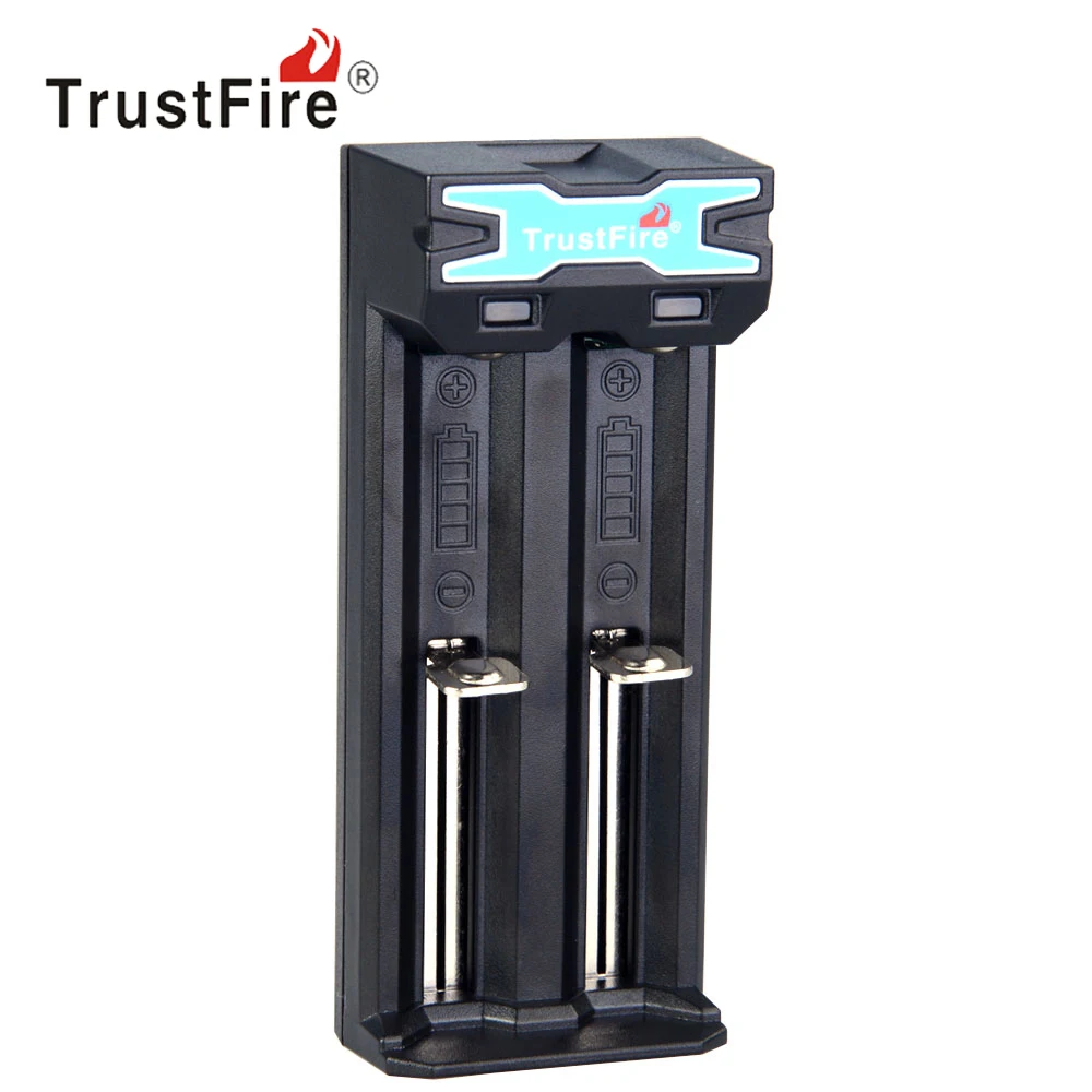 

TrustFire 5V Mini Universal Smart Battery Charger Micro USB 2 Slots for 10440 14500 16340 18350 18500 18650 Rechargeable Battery