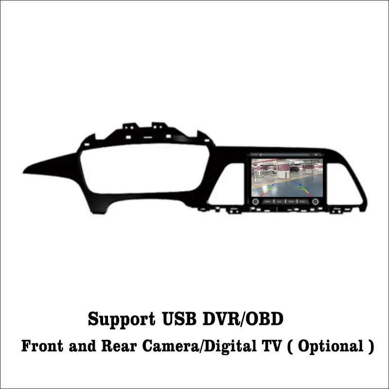 Cheap Android 7.1 2G RAM For Hyundai Sonata LF 2015~2017 LHD Car Radio Audio Video Multimedia DVD Player WIFI DVR GPS Navi Navigation 4