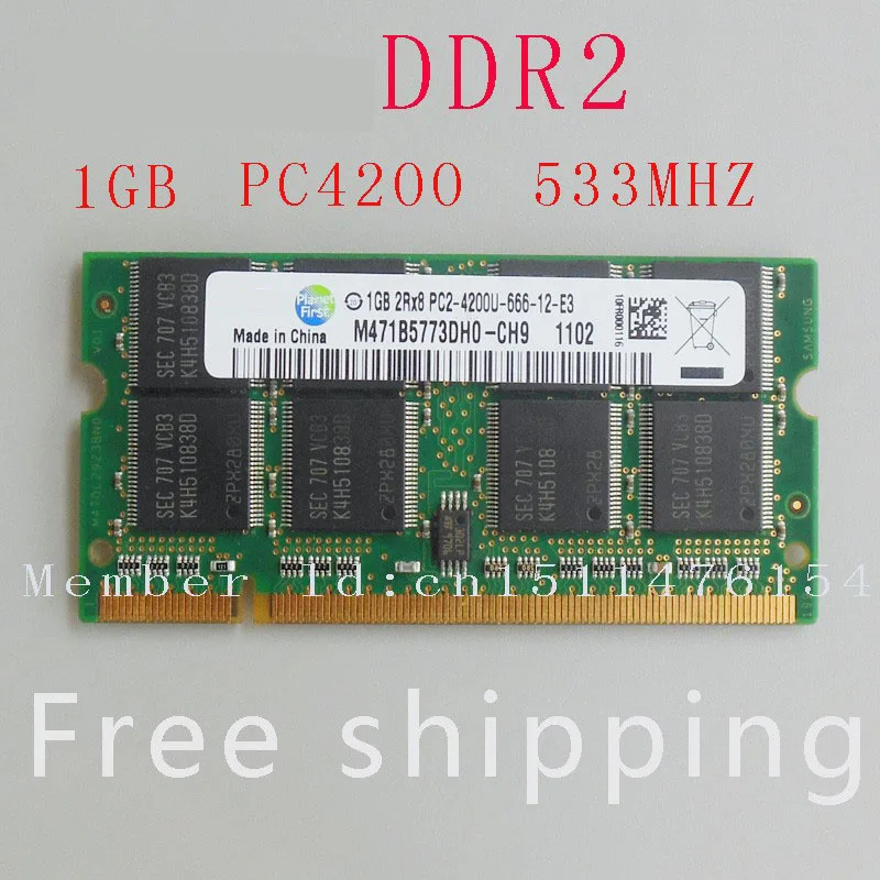 Acheter Nouveau 1 gb PC2 4200 DDR2 533 533 mhz 240pin DIMM Mémoire Pc Portable pc4200 533 mhz DDR2 Faible Densité RAM livraison gratuite