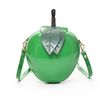 

Women Handbags Unique Design Fashion Apple Handbag Zipper Bags Shoulder Bag Tote Ladies Messenger Bag Apple Shape Girls Bag A8