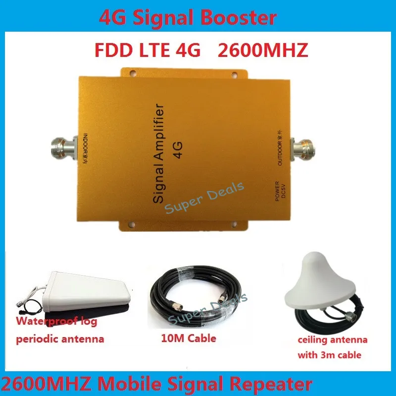 

1 Set 65dB Mobile Signal Booster LTE 4G Repeater amplifier 2600MHZ Cell Phone Amplifier 4g cell phone booster + omni antenna