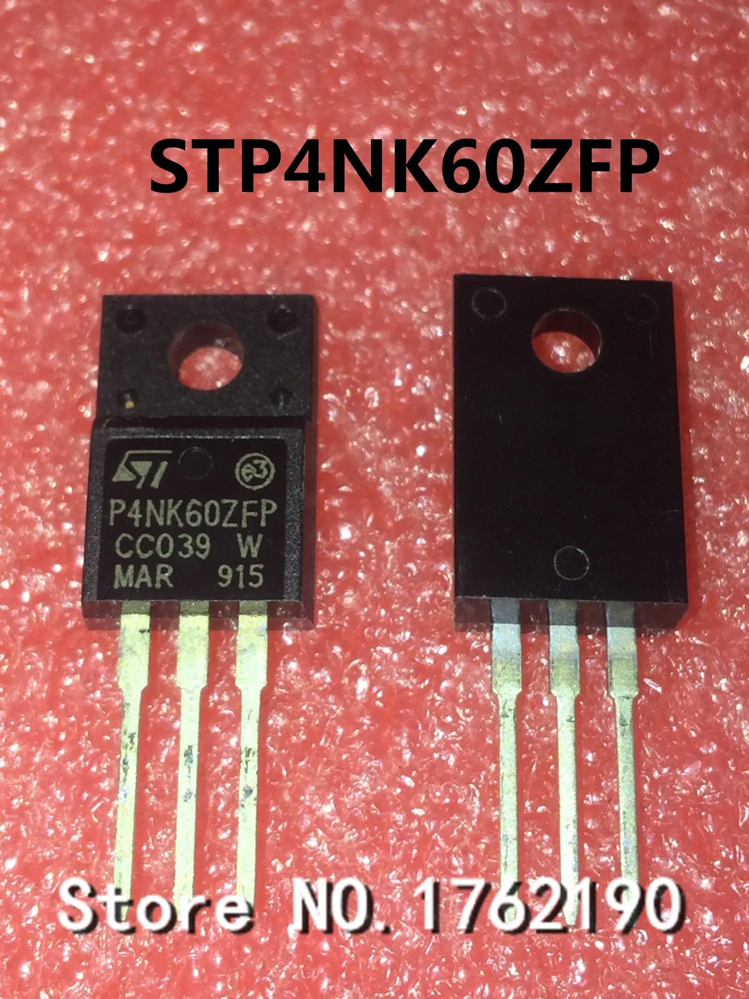 

50 шт./лот STP4NK60ZFP P4NK60ZFP 4N60 TO-220F MOS FET