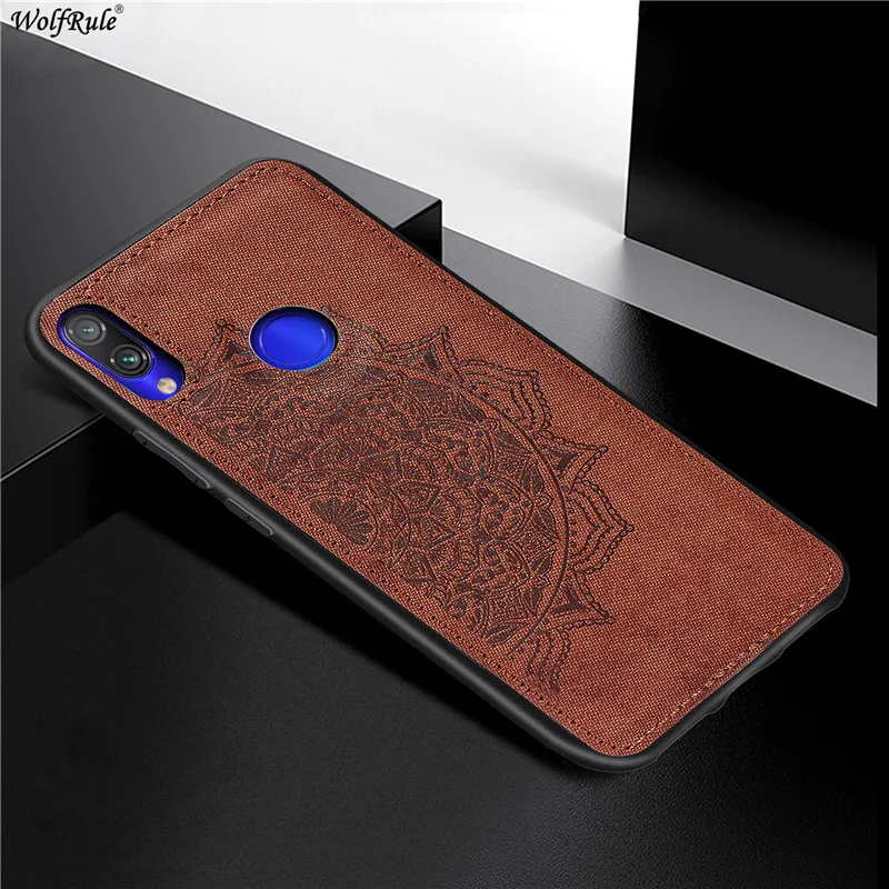 

Cover For Xiaomi Redmi Note 7 Hard Case Redmi Note 7 Pro Shcokproof Soft TPU Fabric Texture Cover For Xiaomi Redmi Note 7 /7 Pro