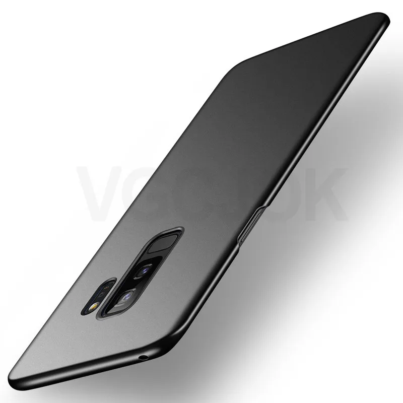 Vgcjok Роскошный тонкий матовый Жесткий Чехол для samsung Galaxy S8 S9 Note 8 9 S7 край S8 S9 плюс A6 A8 плюс защитный чехол