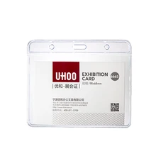 YH6663* 1 шт. держатель для рабочих карт s мягкий ПВХ прозрачность имя держателя карты для выставки