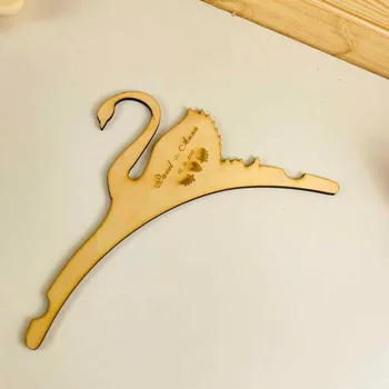 

Personalized Wedding Hanger, Custom Name Wood Hanger, Wedding Bridal Dress Hanger, Wedding Decoration, Shower Gifts