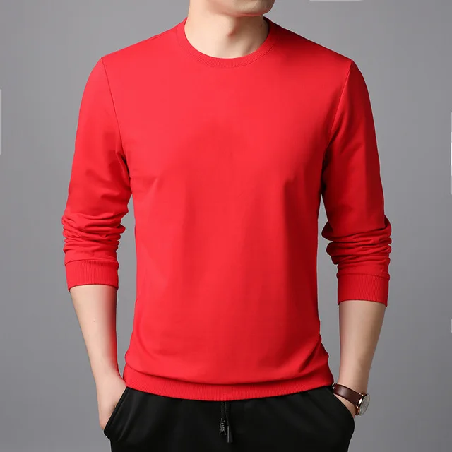 2019 новые зимние для женщин толстовки Толстовка красный/белый повседневное с длинным рукавом приталенные пуловеры