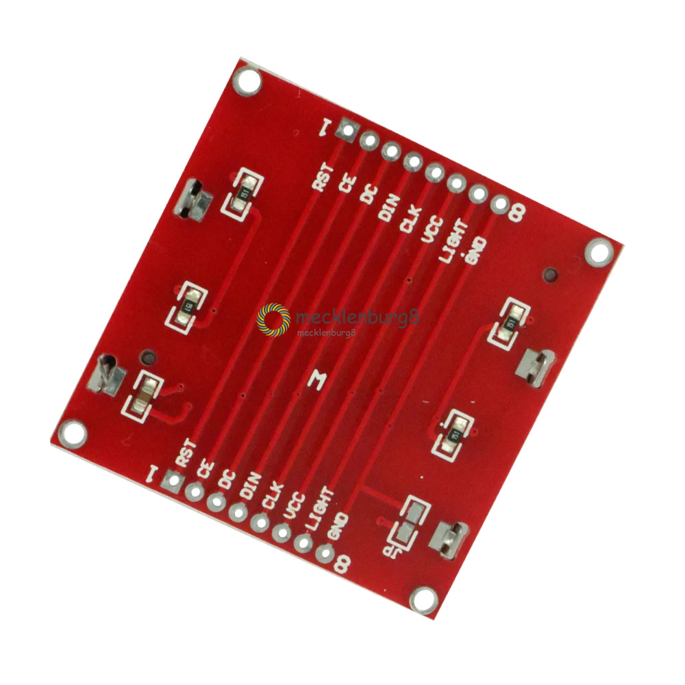 Модуль ЖК дисплея с монитором адаптер для белой подсветки PCB 84*48 84x48 5110 экран