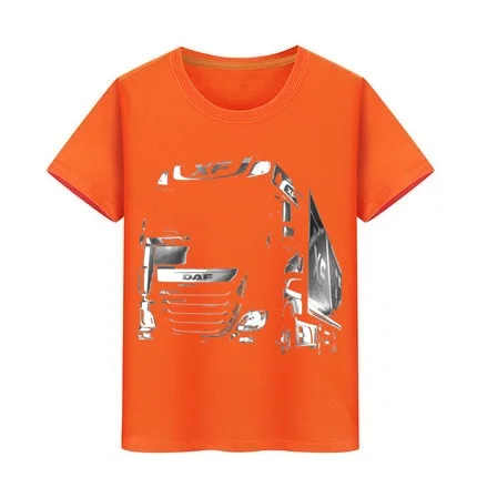 أطفال تي شيرت صبي فتاة القطن التي شيرت صعب DAF شاحنة قمم المحملة الأطفال هوب هوب سكيت Teeshirt المراهقين الشاطئ تصفح T قمصان