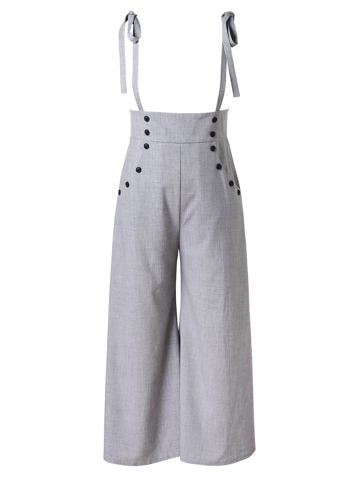 plus size high waisted suspender pants
