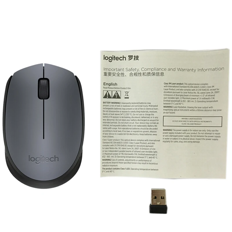 Беспроводная мышь Logitech M170 2 4 ГГц с оптической мышью 1000 DPI для ПК/ноутбука игровая