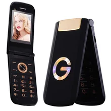 Tkexun G3 женщин флип телефон с камерой Две сим-карты 2.4 дюймов сенсорный экран Роскошный сотовый телефон