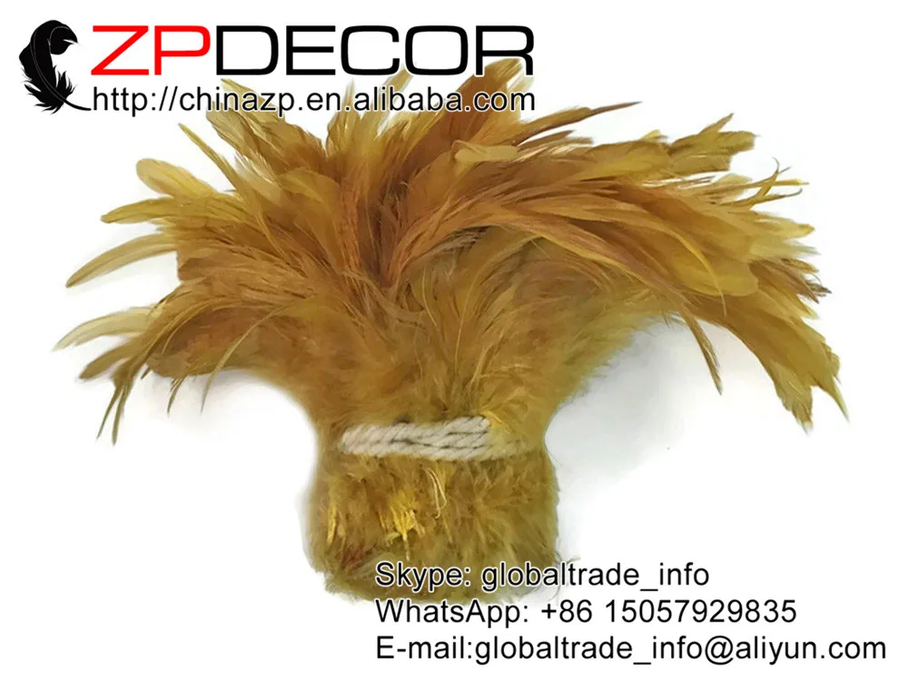 ZPDECOR 800 шт./лот 6-8 дюймов красивый отбеливатель окрашенный нанизанный петух шлаппен перья красивый цвет Самба Карнавальная одежда