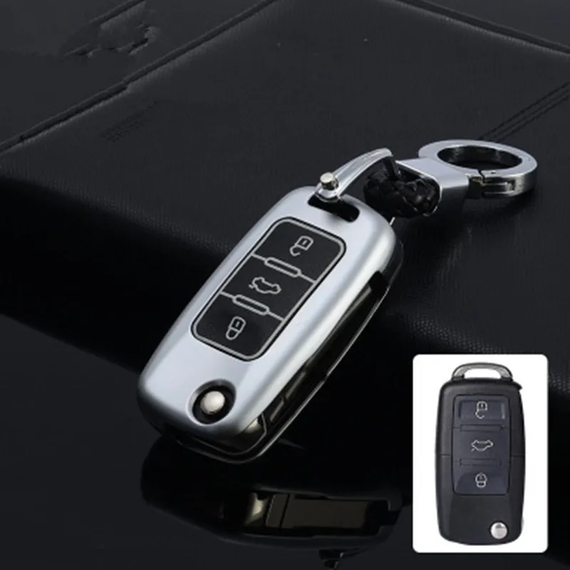 Чехол для ключа из сплава Volkswagen Passat CC POLO Golf GTI jetta tiguan Gol CrossFox Plus Eos Scirocco Beetle