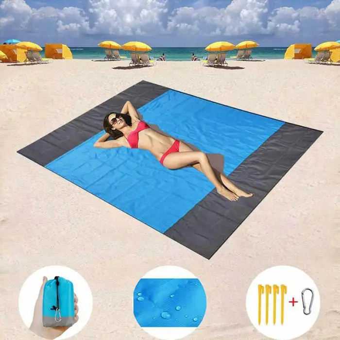 Fast Dry Waterproof beach blanket Sand Beach Mat Outdoor Picnic Blanket Rug Mattress Pad ZJ55