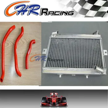 

For Honda TRX250 TRX250R 1986 1987 86 87 Aluminum Radiator and Black Hose