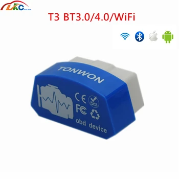 

Tonwon 3 BT3.0/4.0/WiFi OBDII Car Diagnostic Scanner Tool Code reader OBDII device tool for Android/IOS