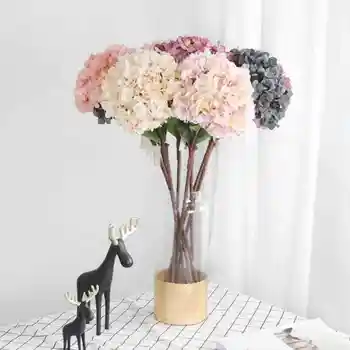 

Wedding Party Valentine's Valentines Day Present Gift Home Decor Decration Artificial Hydrangea Flower Plants Fake Silk Flowers