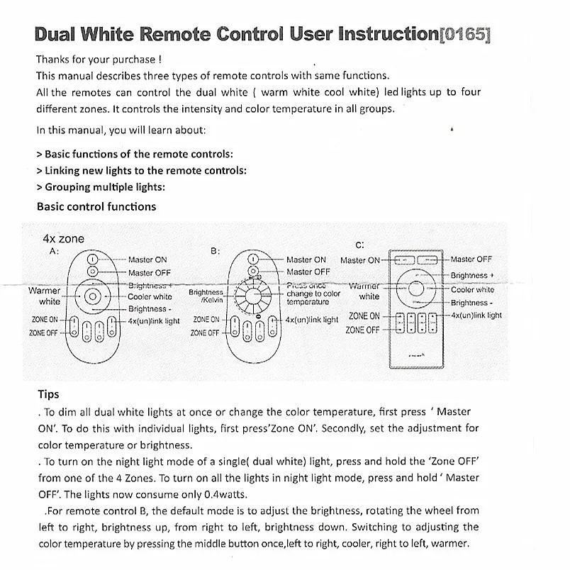 Бесплатная доставка 2,4 г 4 зоны группы CW/WW Беспроводной RF Touch Remote 2,4 ГГц для светодиодные ленты свет smart теплый/холодный белый