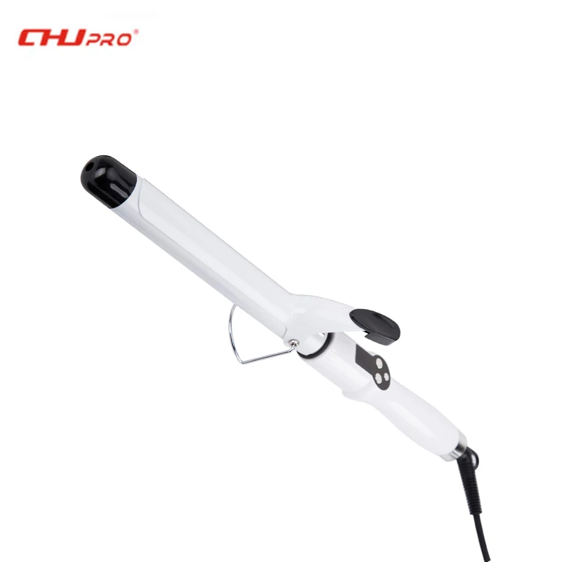 

25mm Hair Curler Straightener 2 In 1 Curling Wand Tourmaline Ceramic LED Display Electric Curling Iron Curly Hair Iron