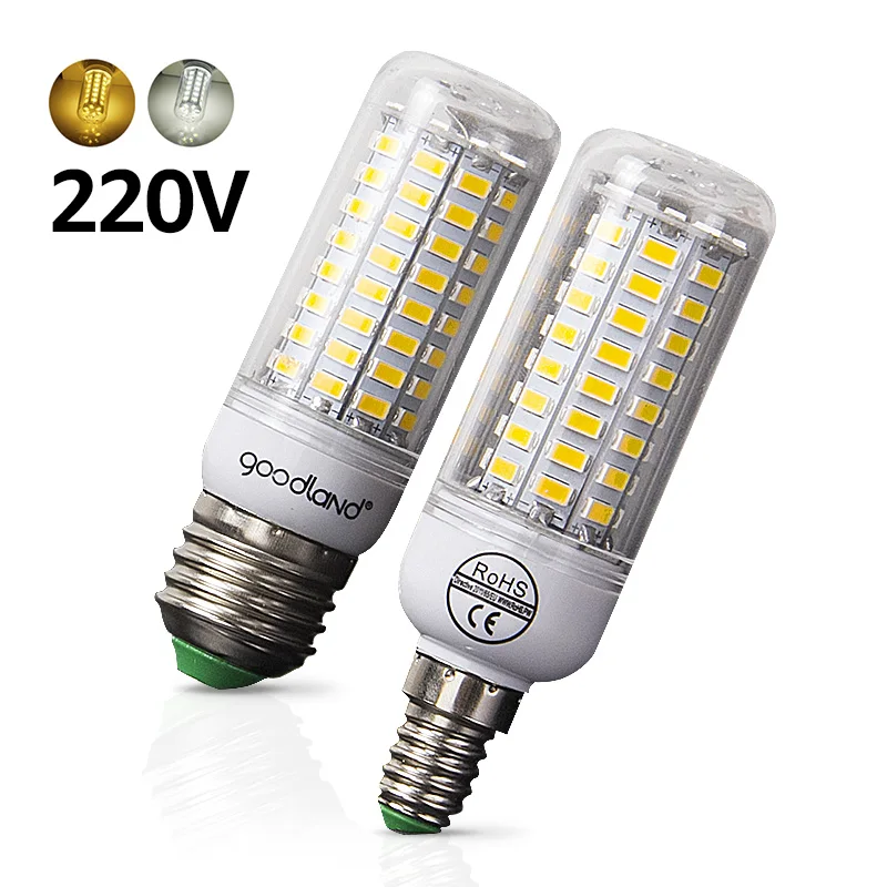 

E27 LED Bulb E14 LED Lamp SMD5730 220V 230V LED Light 24 36 48 56 69 72LEDs Corn Light Chandelier Lighting for Home Decoration