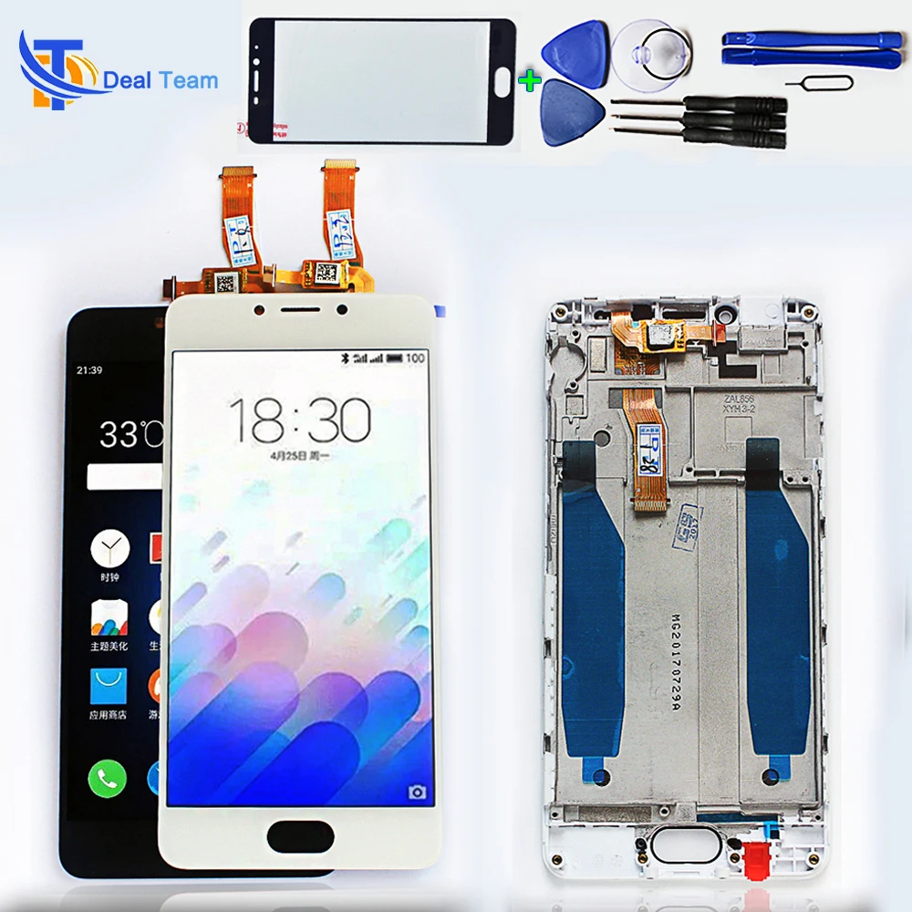 

Deal Team for Meizu M5C 5.0 inch IPS LCD display 1280*720 Touch screen For Meilan 5C A5 digitizer Assembly Frame with Free Tools
