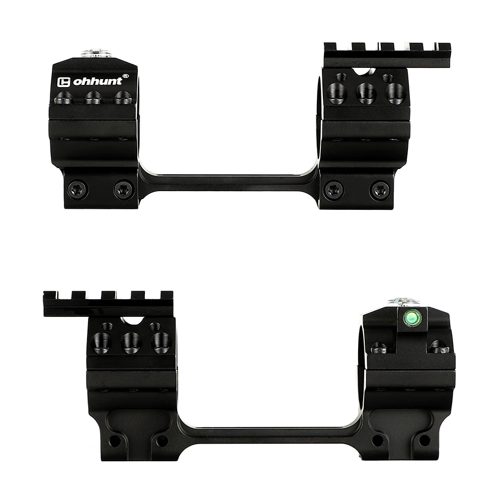 ohhunt 11mm Dovetail Riflescope Rings Hunting 25.4mm 30mm Scope Mount Top with Can Removed Picatinny Rail Compass Bubble Level (5)