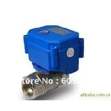 CWX-15Q 1-дюймовыечистые этикетки пробки Нержавеющая сталь Электрический шаровой кран для воды 12 V Напряжение, Управление Тип: CR01/02/05