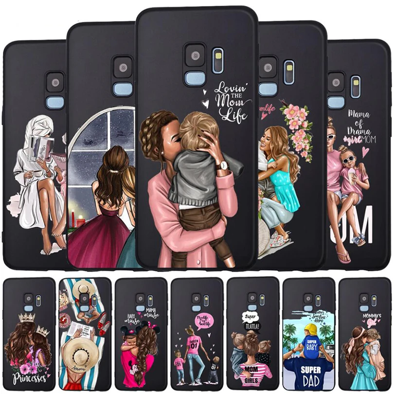 Мышонок I Love Mama мышь Супер для мам и дочек чехол телефона Samsung Galaxy S8 S9 S10 плюс S7 S6