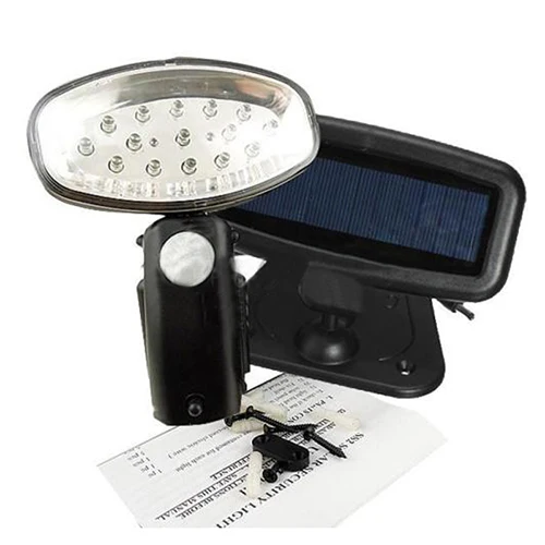 

Rechargeable 15 LED Solar Power Light PIR Motion Sensor Security Garden Shed