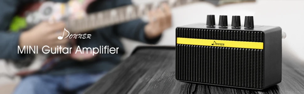 Donner Mini Ampli pour Guitare Electrique Portable Rechargeable