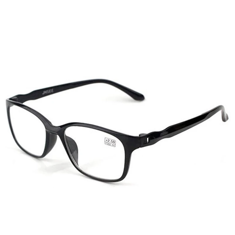 Glossy Black Seemfly очки для чтения мужские анти-Синие лучи Пресбиопия очки Анти-усталость Компьютерные очки с+ 1,5+ 2,0+ 2,5+ 3,0+ 3,5+ 4,0 - Цвет оправы: Glossy Black