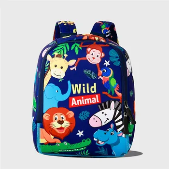 

2019 New Kids Bag Lovely Animal Children Girls Boys Backpack Lightweight Anti-lost Bag For Kindergarten High Quality