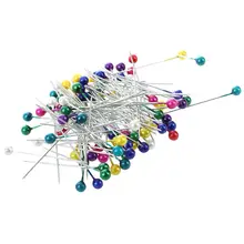 Многоцветный искусственный жемчуг бисера Рукоделие швейные ремесла шариковая Головка Булавки иглы 70 шт