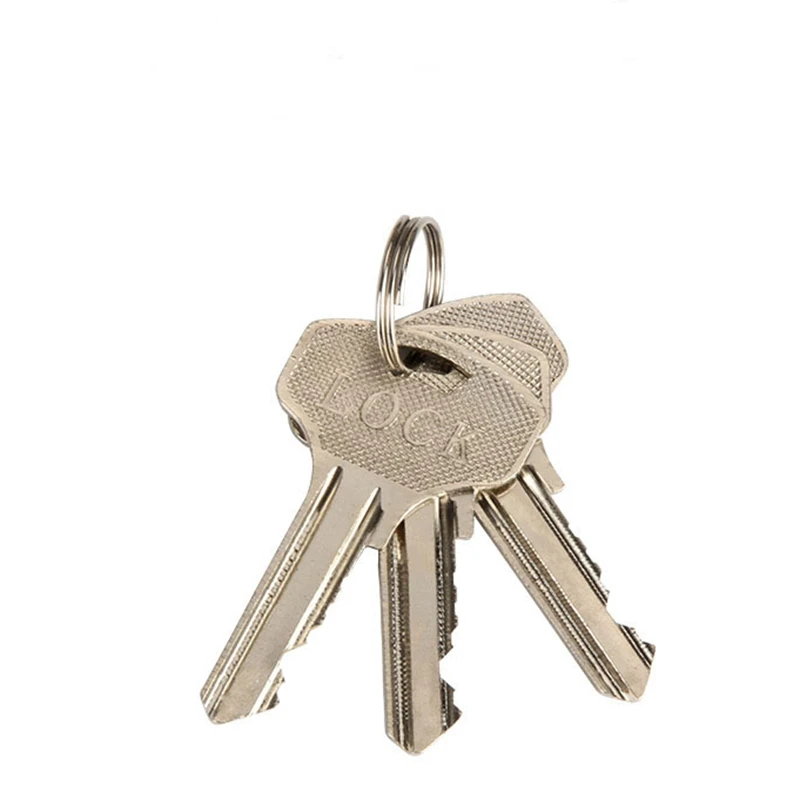 Home Door Gate Single Cylinder Deadbolt Chrome Metal Dead Bolt Door Lock 4